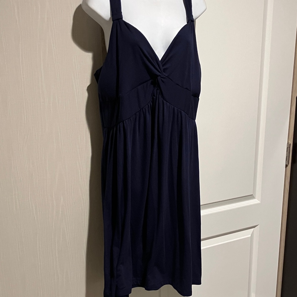 Elegant Navy Midi Dress